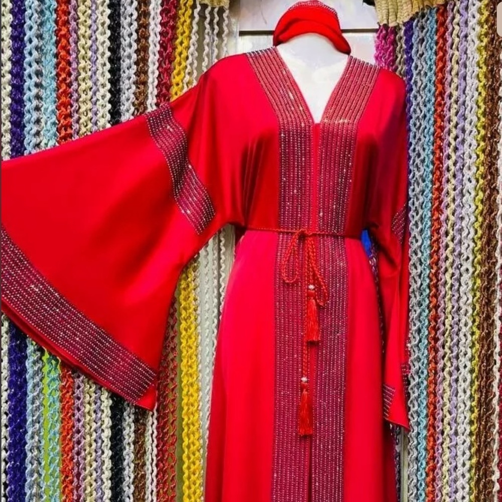 Dubai High Quality Open Abaya/Kimono/Kaftan Muslim Womens Long Maxi Dress
